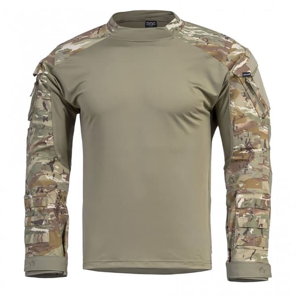 Pentagon Wolf Combat Camo Skjorte Med Lange ærmer  L