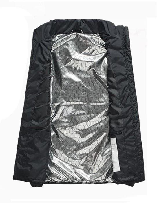 INF Opvarmet vest/Varmevest med 9 varmezoner vaskbar Sort  XL