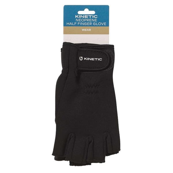 Kinetic Neoprene Half Finger Glove XL Black