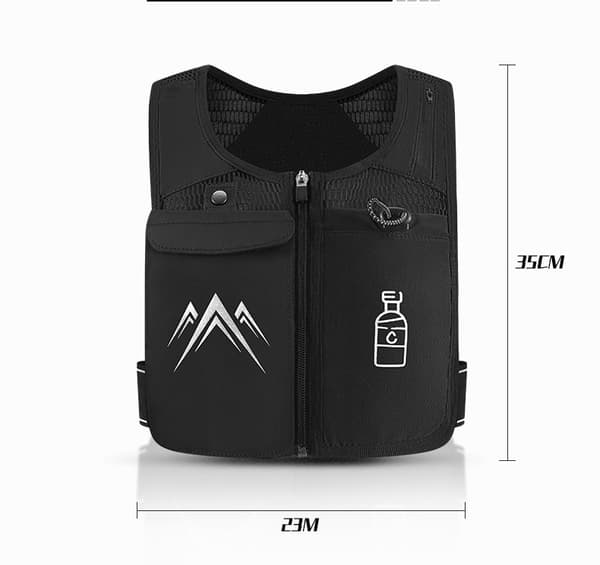 Multifunktionel Ultralet Multi-Pocket Opbevaring Vandtæt Løbevest