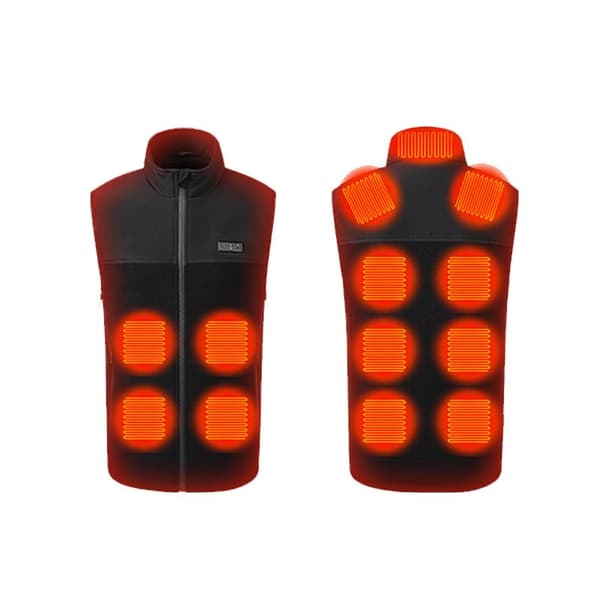 INF Varmevest 13 varmezoner Sort L/XL