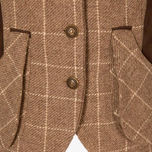 Pasion Morena Forstærkning Skydevest Tweed Brun 2XL