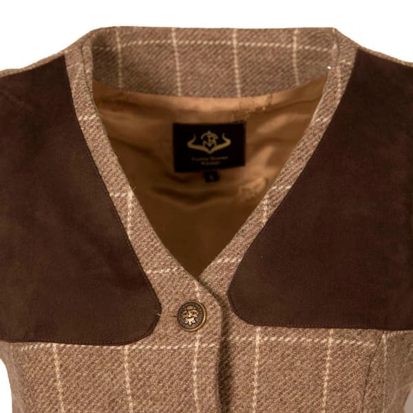 Pasion Morena Forstærkning Skydevest Tweed Brun 2XL