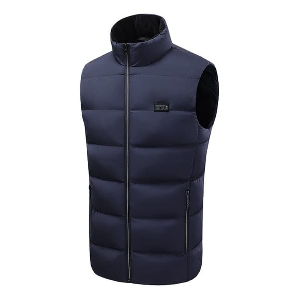 INF Vintervarmevest 9 varmezoner dual control Sort 6XL