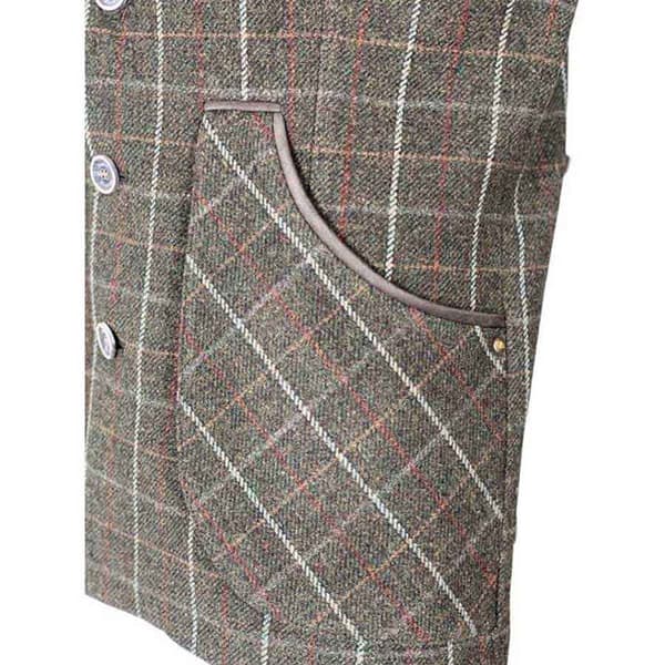 Pasion Morena Tweed Skydevest 702652 Brun L