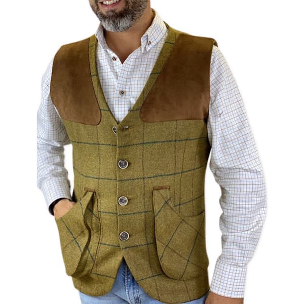 Pasion Morena Skydevest Tweed Brun S