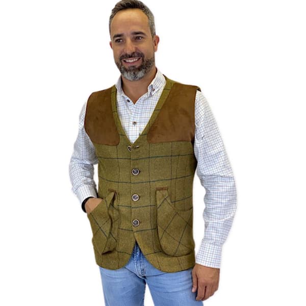Pasion Morena Skydevest Tweed Brun S