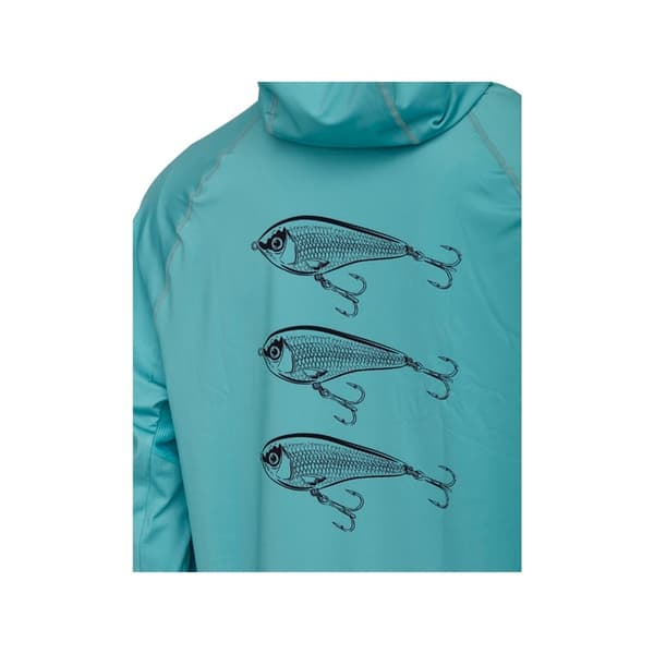 Westin Bay UPF Hoodie With Neck Gaiter L Sea Breeze