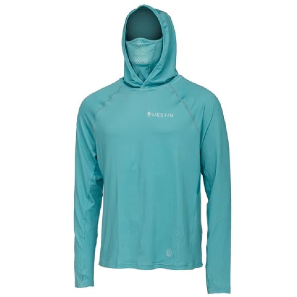 Westin Bay UPF Hoodie With Neck Gaiter XXL Sea Breeze