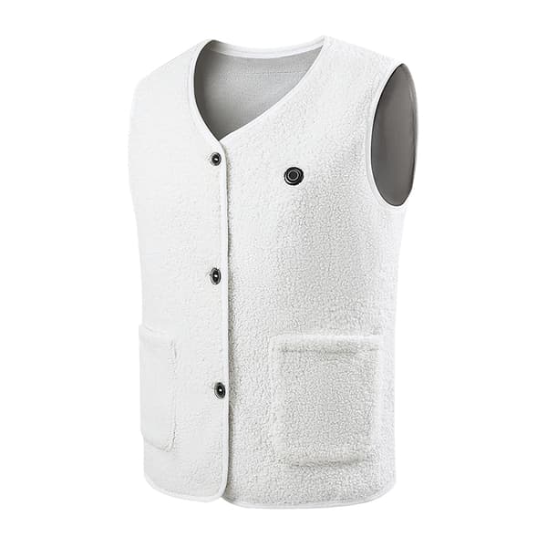 INF Opvarmet vest Teddy fleecevest med nem betjening, 15 varmezoner