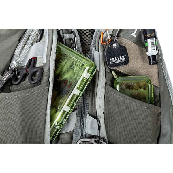 Traper Fly Combo Active Vertical Vest Grå  Mand