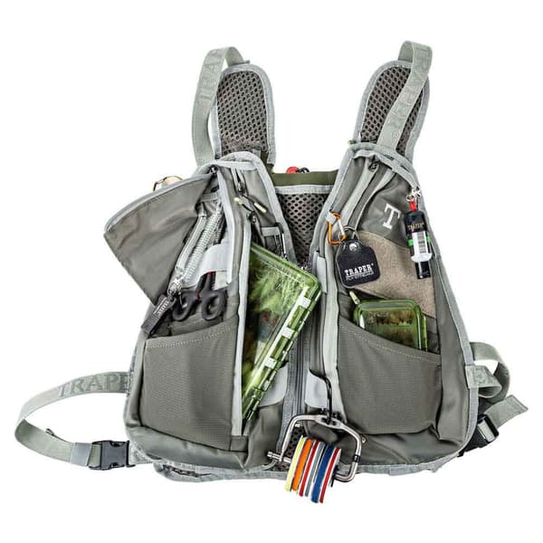 Traper Fly Combo Active Vertical Vest Grå  Mand