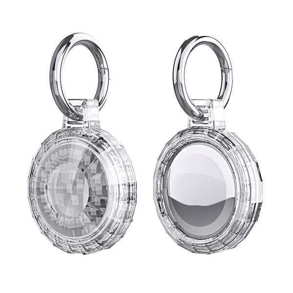 Crystal TPU Nyckelring Skal för Apple AirTag - Transparent