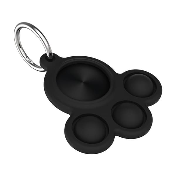Cat Paw Nyckelring Skal för Apple AirTag - Svart