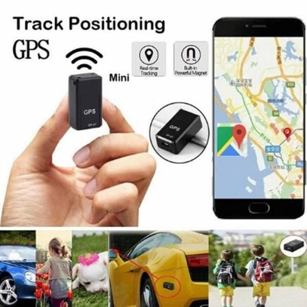 svart färg Mini Magnetic Car GPS Locator GF07 Fordonsspårningsenhet in