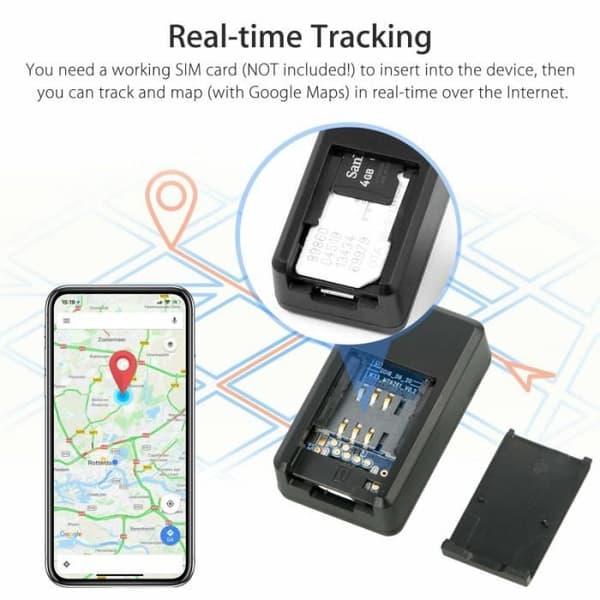 GF-07-Car GPS Mini Tracker GF-07 Realtidsspårning Stöldskydd Anti-förlorad Locator Magnetisk Bath Mån