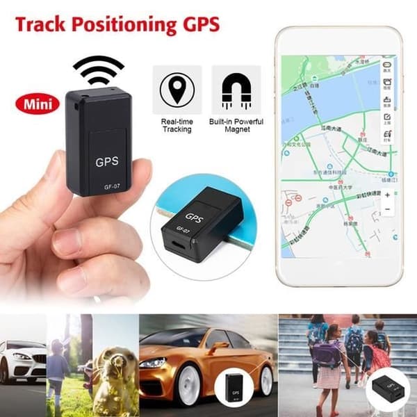 PLATS, GF07-Israel--GF07 Bil Magnetisk Mini GPS Locator, Magnetisk GPS Locator Realtidsspårningsenhet