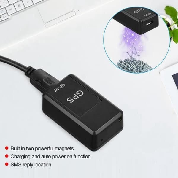 Mini GPS Tracker GF-07 ANNAT - Realtidsbilsökare - Vit