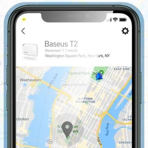 Baseus Home Intelligent T2 keychain mini wireless key and other object finder white (ZLFDQT2-02)