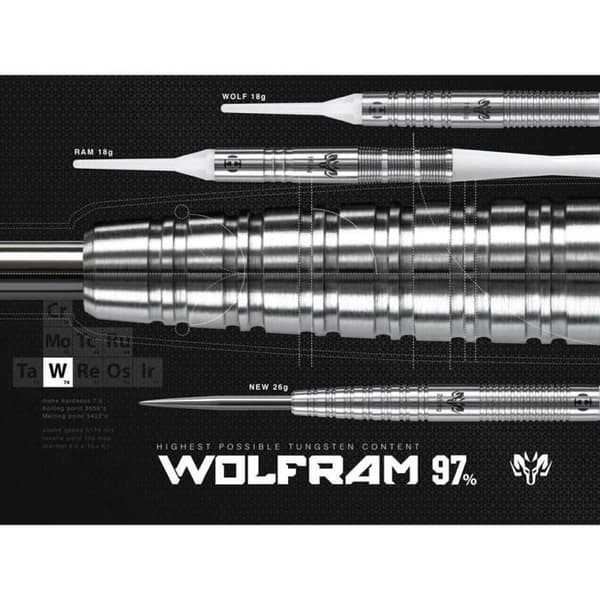 Dartharvar, Vit/Silver, 23gm - Wolfram