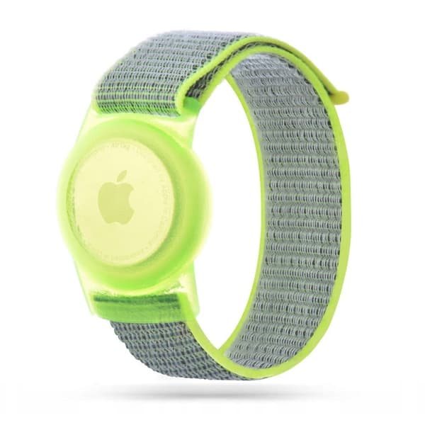 TEKNISK BESKYTTELSE NYLON FOR BARN APPLE AIRTAG LIME