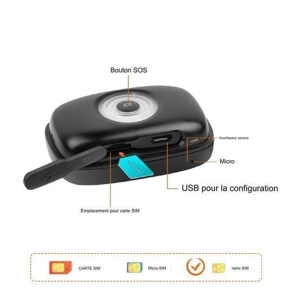 Vattentät 4G Wifi GPS Tracker för människor och husdjur