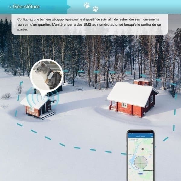 GPS-spårare för hundar Katter 4G vattentät realtidsposition