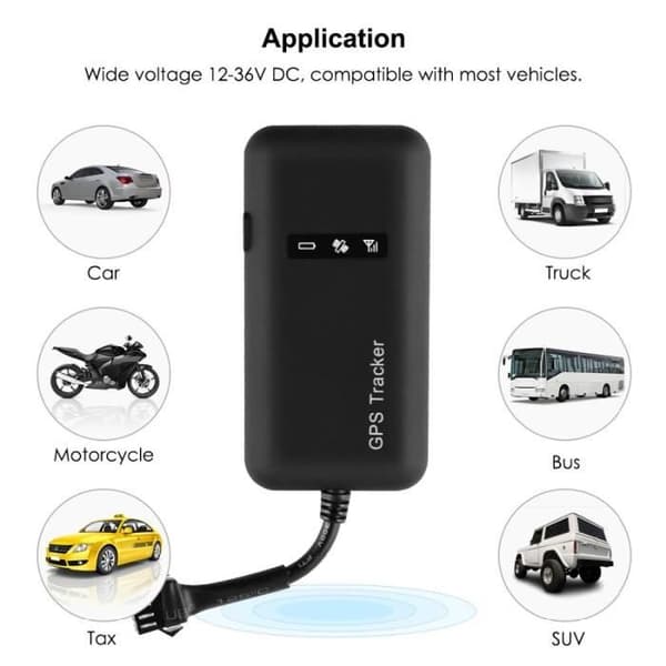 Färg med bat utan relä Mini GPS-lokaliserare för bil, bränsleavstängning TK110 GT02A, GSM, 12-36
