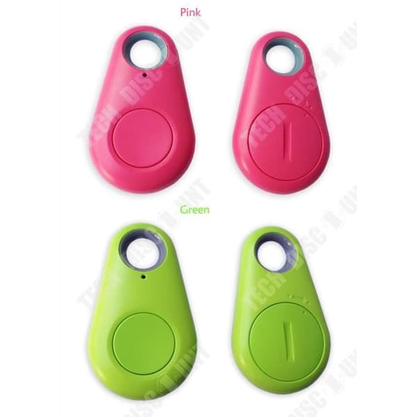 TD® Anti-förlust nyckelring Gps platskompatibel android och iPhone färg grön - Multifunktion nyckelring whistler, plats