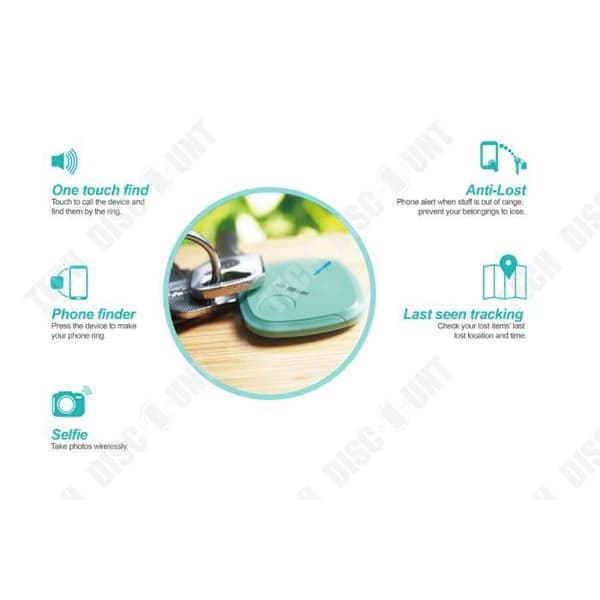 TD® Objektnyckelsökare trådlös telefon whistler gps bilansluten smart Bluetooth söksökare plånbok