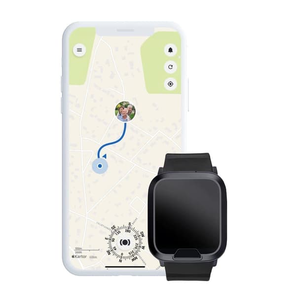 GPS trygghetsalarm med alarmknapp – MiniFinder Watch