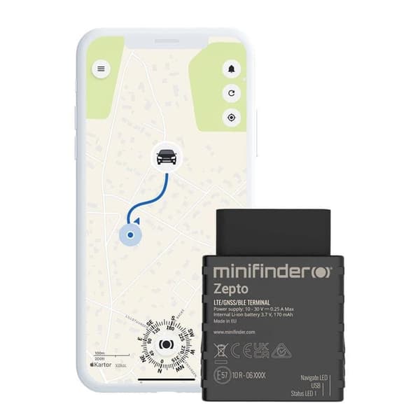 GPS-sporer til bil – MiniFinder Zepto
