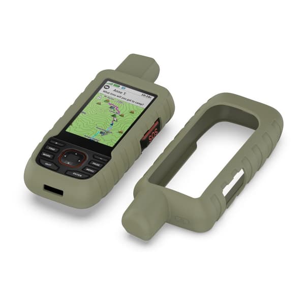 INF Garmin GPSMAP 66i 67i Silikonikotelo - Parannettu suojaus Ruohon väri