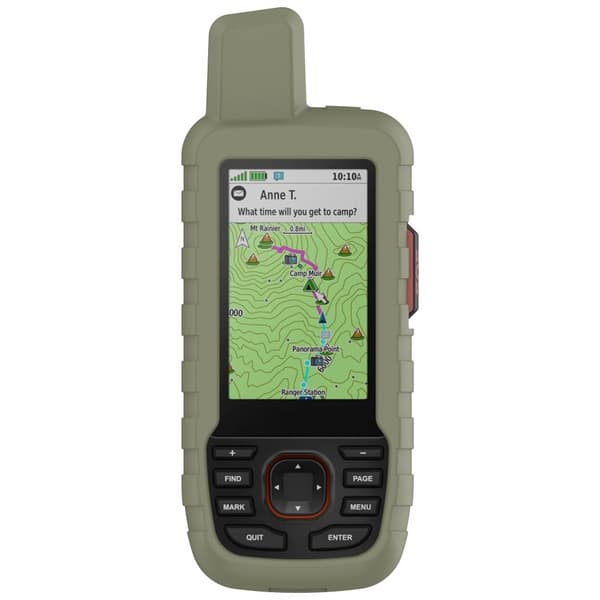 INF Garmin GPSMAP 66i 67i Silikonikotelo - Parannettu suojaus Ruohon väri