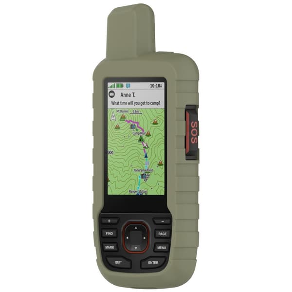 INF Garmin GPSMAP 66i 67i Silikonikotelo - Parannettu suojaus Ruohon väri