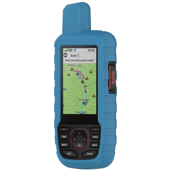 INF Garmin GPSMAP 66i 67i Silikonetui - Forbedret beskyttelse Blå