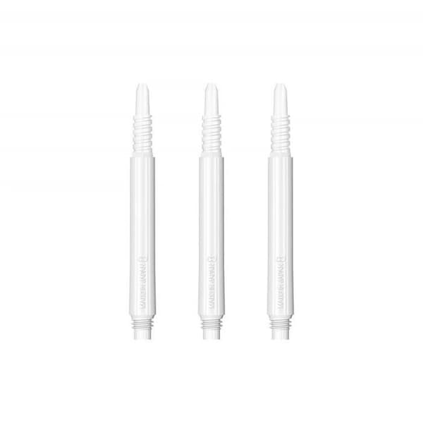 8 Flight 8 Flight Dart Shafts, Formgjutet Flight System, Vit, Medium 33mm - 400308