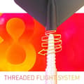 Miniatyrbild 4 av 4: 8 Flight 8 Flight Dart Shafts, Formgjutet Flight System, Vit, Medium 33mm - 400308