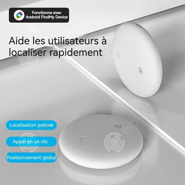 INN GPS-spårning 32 mm batteri 210 mAh IP66 vattentät tillgänglig för väskor/plånböcker/nycklar GPS Använd endast Android OS