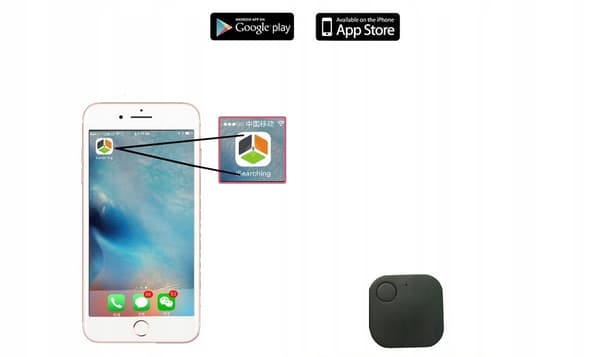 BLUETOOTH-PAIKANNIN Lapsiavaimennukset Esineet PUHELIN iOS Android Musta
