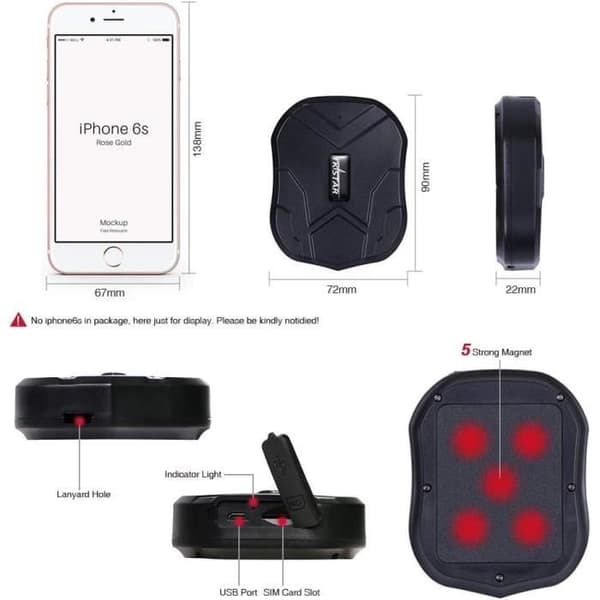 Traceur GPS TK Star 905 Realtime Lastbil Traceur GPS - JUNEO