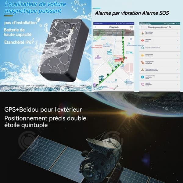 INN Lokalisator 4G 10000mAh IP67 vattentät GPS+AGPS+WiFi realtids GPS-spårare med stark magnetisk kraft mini lokalisator