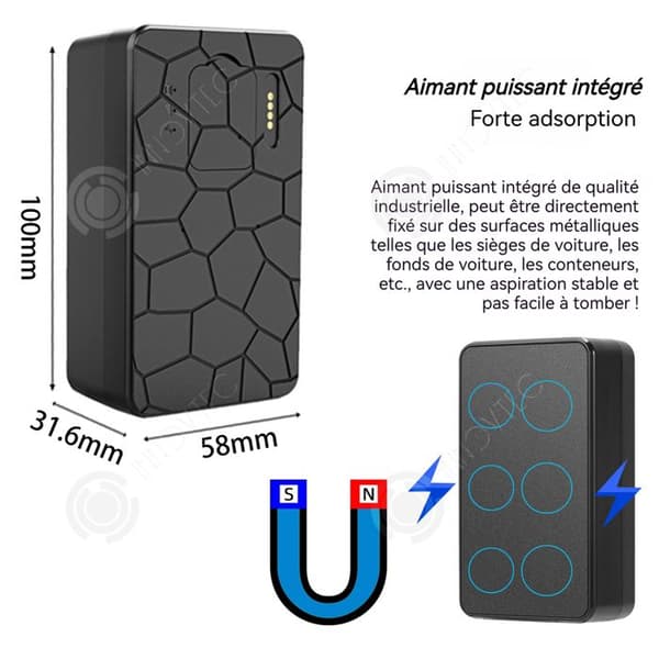 INN Lokalisator 4G 10000mAh IP67 vattentät GPS+AGPS+WiFi realtids GPS-spårare med stark magnetisk kraft mini lokalisator