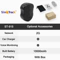 Miniatyrbillede 2 af 2: GPS Tracker, 4G-forbindelse, Lang standbytid, 2G Boks Uden Oplader