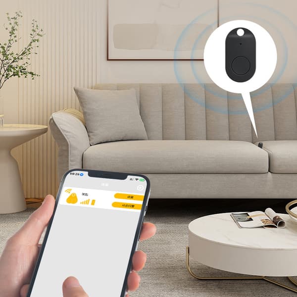 INF Skjoldformet Anti-Tab Enhed - Nøglefinder Locator Sort