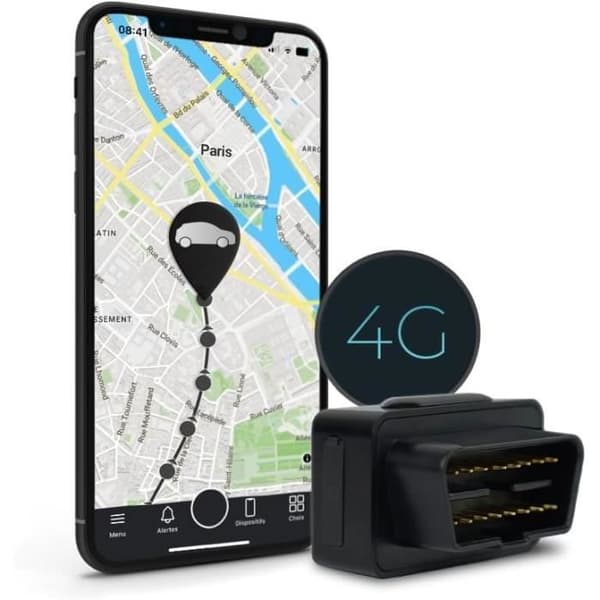 GPS-spårare Bil 4G-nätverksanslutning - GPS-spårare Bil, Lastbil, Husvagn i Realtid - Salind GPS