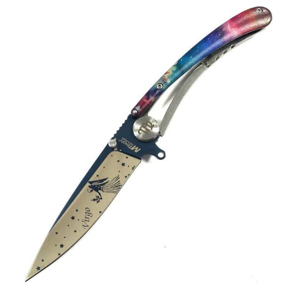 MTech USA - Zodiac sign folding knife - virgo - jungfru