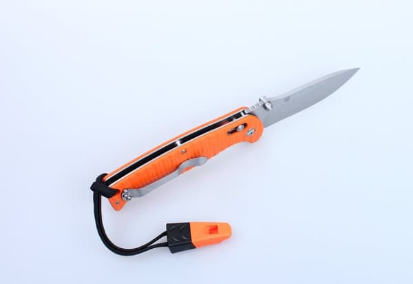 GANZO G7412 Svart stentvättad m viselpipa - kniv fällkniv