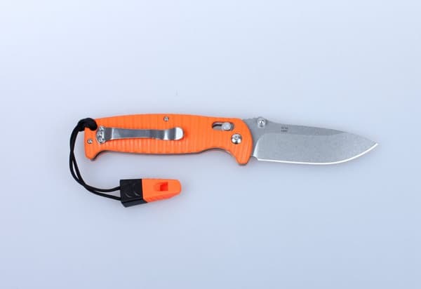 GANZO G7412 Svart stentvättad m viselpipa - kniv fällkniv