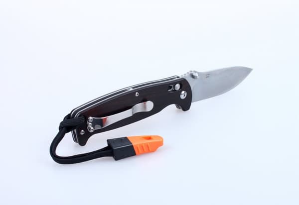 GANZO G7412 Svart stentvättad m viselpipa - kniv fällkniv